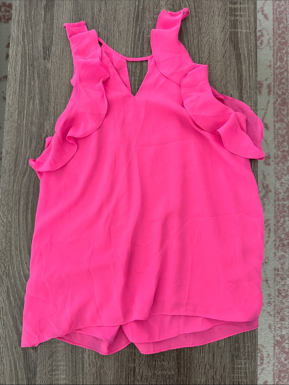 Lilly Pulitzer Ruffle Strap Camisole - Hot Pink - S - EUC
